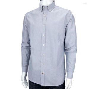 Men's Casual Shirts Dh802 High Density Alligator Twill Cotton Men's Long Sleeve Shirt Quality Homme Fashion Top