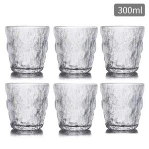 Wine Glasses Ins Style The Clear Grey Amber Green Blue Purple Gradiet Color Heavy Glacier Glass Tumbler Cup Gold Rim Drop Delivery H Dhgw7