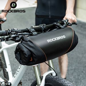 Borse laterali Borse ROCKBROS Borsa da bici Borsa con chiusura pieghevole Borsa impermeabile su entrambi i lati Apertura portaoggetti Cestello portaoggetti Accessorio per ciclismo di grande capacità 230616