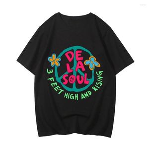 Magliette da uomo De La Soul Fashion Anime T-shirt Stampate Graphic Tshirt Harajuku Casual Cotton Uomo / donna Tee-shirt Cute Cartoon T-shirt