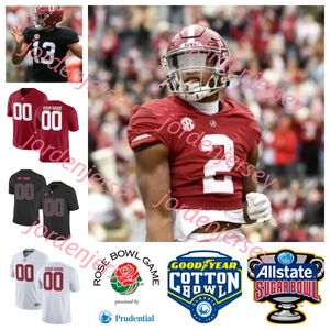 Maglia da calcio Alabama Crimson Tide Bo Scarbrough Damien Harris Jerry Jeudy Henry Rs Iii Minkah Fitzpatrick T.j. Yeldon Amari Cooper