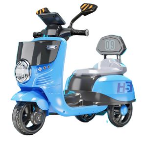 Motocicleta elétrica infantil triciclo de 1 a 6 anos de idade carro de brinquedo recarregável controle remoto com música luz passeio em brinquedo presente