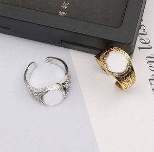 Vintage 18K Gold Plater Band Rings для мужского женского модель -дизайнерского дизайнера.