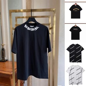 2023 Balencaigas Tees Erkek Bayan Tasarımcılar Tişörtlü Erkekler Kadınlar Yüksek Kaliteli Harf Casual tişörtleri Kısa Kollu Moda polos Mans T-Shirt 23ss yazdır