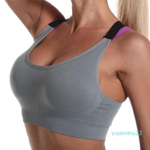 Yoga Kıyafet Spor Sütyen Kadınlar için Gym Smoothess Yüksek Etkili Fitness Üstü Kadın iç çamaşırı push-up Sportswear braliette230v