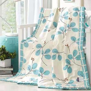 Blankets Summer Cotton Quilts Thin Air-conditioning Comforter Soft Breathable Office Blanket Quilted Bed Covers and Bedspreads R230617