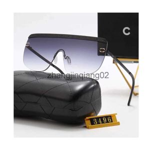 Designer Chanells Glasses canalizações Cycle Luxury Moda Sports Polarize Glass Sun Men Mulheres Vintage Vintage Drivando óculos de sol cinza preto de grandes dimensões