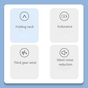 전기 팬 접이식 넥 팬 휴대용 데스크톱 USB 충전 미니 레저 전기 휴대용 휴대용 야외 여행