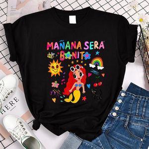 Men's T Shirts Manana Sera Bonito T-Shirt Woman Short Sleeve Karol G Merch Music Tomorrow Will Be Nice Shirt Trending Sirena Tees Streetwear