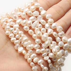 Бусины белый нерегулярная пресноводная жемчуга натуральный камень для браслетных браслетов для ожерелья Серьера