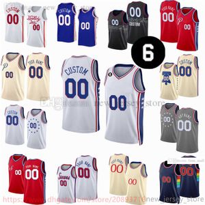 Custom Printed 2022-23 New Season Basketball Jerseys James 1 Harden 0 Tyrese Maxey 20 Georges Niang 11 Jaden Springer 30 Furkan Korkmaz 5 Montrezl Harrell 6 patch