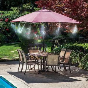 Attrezzature per l'irrigazione Nero 5-20M Fogger Kit di nebulizzazione d'acqua Irrigazione per irrigazione Nebulizzatore da giardino Sistema di nebulizzazione per esterni Nebbia Serra Patio