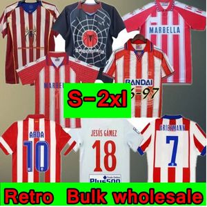 レトロ2004 2005アトレティコマドリードサッカージャージ＃9 F.Torres 1994 95 97 2013 15 Caminero Griezmann Gabi Home Vintage Classic Football Shirt 999