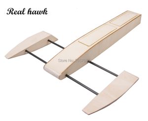 electricrc boats rc Speed ​​Boat 495mm Wooden Brearn Outrigger Redrigger Model Model Build