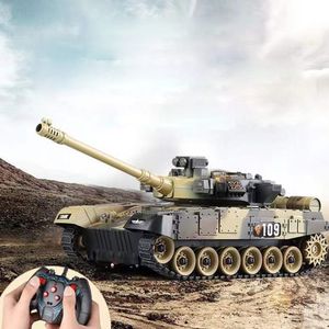 Andra leksaker 24G RC Crawler Type Tank Toy Track High Speed ​​Simulation Mini Remote Control Radio Militärfordon Armored Car Model Kids 230616