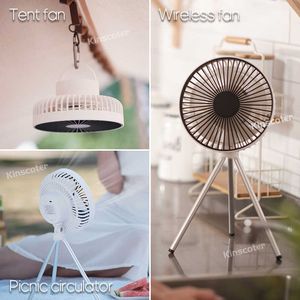 Electric Fans Outdoor Camping Tent Ceiling Multifunctional Portable Wireless circulator Home Electric Mini USB Desktop with