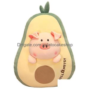 Cushion/Decorative Pillow Creative Durian Stberry Banana Avocado Plush Toy Cushion Soft Stuffed Cartoon Plant Fruits Doll 60Cm Home Dhwhn