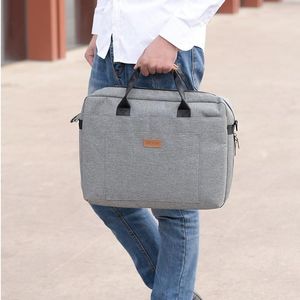 Storage Bags Men's Business Briefcase Large Capacity Laptop Case 15.6 "Multi Purpose One Shoulder Crossbody Bag Versatile Casual