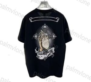 Cross Mens T Roomts Heart Высококачественный бренд экипаж шея CH короткие рукава вершины Tees футболки повседневная подкова санскритская санскритская печать азиатский размер S-4XL