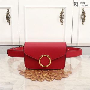Nowe designerskie designerskie torebki torebki Czarnoczerwone skórzane torba z talii najwyższej jakości marka damskie torebki mody 18x10x239w