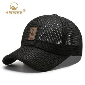 Snapbacks HSSEE Officiell äkta Mesh Baseball Cap Breattable Snabbt torrköp för män mode unisex manlig hatt tillbehör 230615