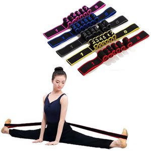 Resistance Bands 8 Section Style Dance Yoga Stretching Belt Pilates Fitness Spänning Digital Elasticitet 230617