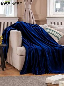 Filt soffa fleece filt sängkast för säng barn baby blå vit gul röd svart bruna färger R230617