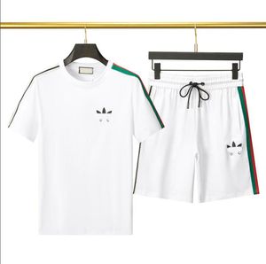 Tute da uomo Moda Classica Lettera Stampa Sportwear T-shirt estive Corto in due pezzi Abbigliamento sportivo da esterno Abiti di_girl Di_girl