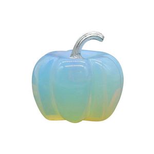 Loose Gemstones 30Mm Natural Stone Mtiple Halloween Pumpkins Shape Crafts Opalite Pumpkin Ornament Drop Delivery Jewelry Dhptx