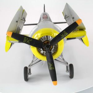 Aeronave elétrica RC LX Lanxiang Sky Flight Hobby F4F Amarelo Wildcat Hélice Warbird Avião ARF PNP 230616