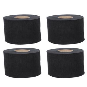 Other Hair Cares 4Rolls Wrap Strips For Hair Cutting Anti-Dust Paper Barber Neck Strips Hairdressing Neck Protection Barber Shop Accessories 230616