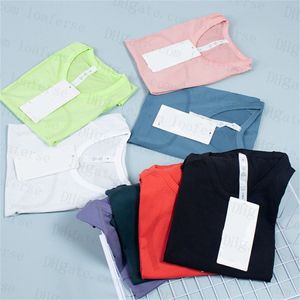 Lu-088 Damen-Yoga-T-Shirts, Damen-T-Shirt, hochelastisch, atmungsaktiv, Lauf-Oberteil, schnell trocknend, nahtlos, kurzärmelig, für Sport und Radfahren, Fitnessstudio, Kleidung lu 46UP#