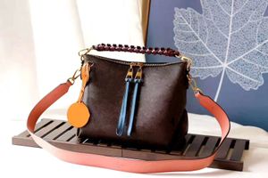 5A najwyższej jakości swobodna torba ręcznie robiona płótno mini tkana torba do nadwozia torebka crossbody M55090 Beaubourg Hobo Bag 25 cm