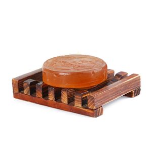 Natürliche Holz Bambus Seifenschalen Tablett Halter Lagerung Seife Rack Platte Box Container Tragbare Badezimmer Seifenschale Aufbewahrungsbox