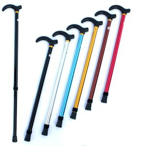 Trekking Poles Adjustable Hiking Telescopic Rod Old Man Walking Stick 2 Section Stable AntiSkid Anti Shock Cane Outdoor Supplies 230617