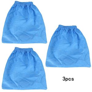 Trash Bags 3pc Fabric Bag Textile Filter Wet For Einhell Dry Vacuum Cleaner Replace 230617