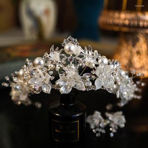 Haarspangen Luxus Atmosphäre Braut Tiara Ohrring Hochzeit Krone Schönes Temperament Accesorios Para El Cabello