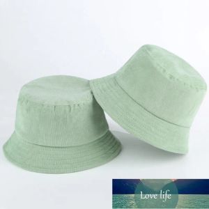 Blank Corduroy Bucket Hat For Women Spring Autumn Plain Men Panama Outdoor Hiking Beach Fishing Cap Sunscreen Female Sunhat Bob