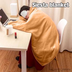 Blanket Wearable Blanket with Button Sofa Throw Towel Wearable Portable Shawl Blanket for Travel Office R230617