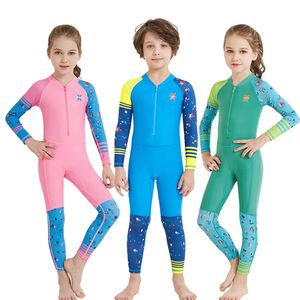 Wetsuits Drysuits Kids Wetsuit Thin Swimwears Lycra Rash Guards Quick Dry Girls Boys Swimsuits Snorkeling Kayaking Bathing Suit 230616