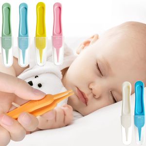 Naso in plastica ABS Pulizia dell'ombelico Cura della sicurezza del bambino Morsetto a testa tonda Pinzette per neonati Detergente nasale Cleaner Clip Pinzette pulite 1 pz