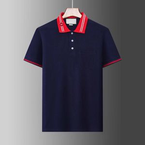 23 Herrenmode-Polohemd, luxuriöse italienische Herren-T-Shirts, kurzärmelig, modisch, lässig, Herren-Sommer-T-Shirt, verschiedene Farben erhältlich, Größe M-3XL