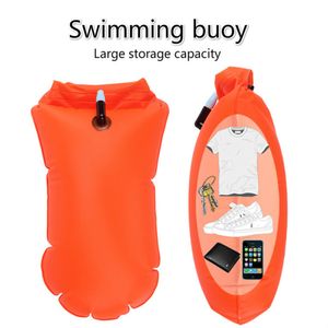 Inflatable Floats tubes Boya Open Water Sea Swimming Float Swimming Buoy Safety Signal Air Bag Ultralight Diving Buoy Inflatable Bag Large Capacity PVC 230616