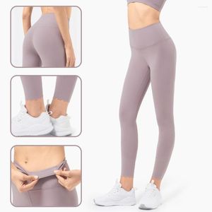 Calça Active Air Support Nude Wave Cutting Feminino Yoga Uso Exterior Diário Leve e Justo Legging Elástica para Treinamento Fitness