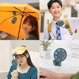 Electric Fans Hands Mini Folding Clipped USB Rechargeable Summer Air Ventilator For Outdoor Air