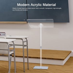 투명한 교회 Mordern Acrylic Podium 스탠드 강의실 강의 회전 연단 강단 lectern bureau 스탠드 Pelpit Glass Crystal Crystal Guest Reception Desk L01