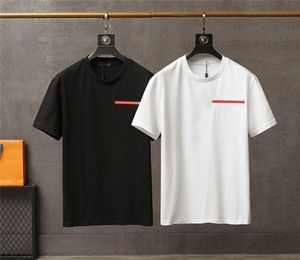 メンズTシャツデザイナーメンズTシャツティーシャツブラックティー衣服サイズXXXL TシャツコットンショートスリーブトライアングインレイティーファッションオーバーサイズTシャツTシャツ