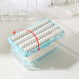 Cleaning Brushes Laundry Soap Box Bubbles For Washing Wash Clothes Brush Mat with Tank Foam Despenser 230617