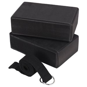 Blocos de ioga Bloco de ioga e conjunto de cintas de ioga EVA Foam Soft Non-Slip Yoga Blocks Universal Pilates Alongamento e tonificação Workouts 230617