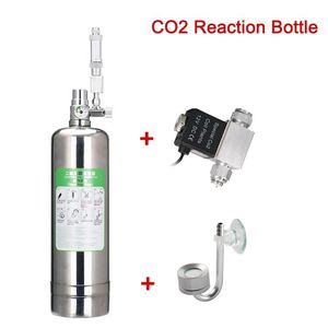 Equipamento para aquário, sistema gerador de co2, kit de aço inoxidável, cilindro de co2, sistema gerador de dióxido de carbono, reator, kit para plantas, peixes